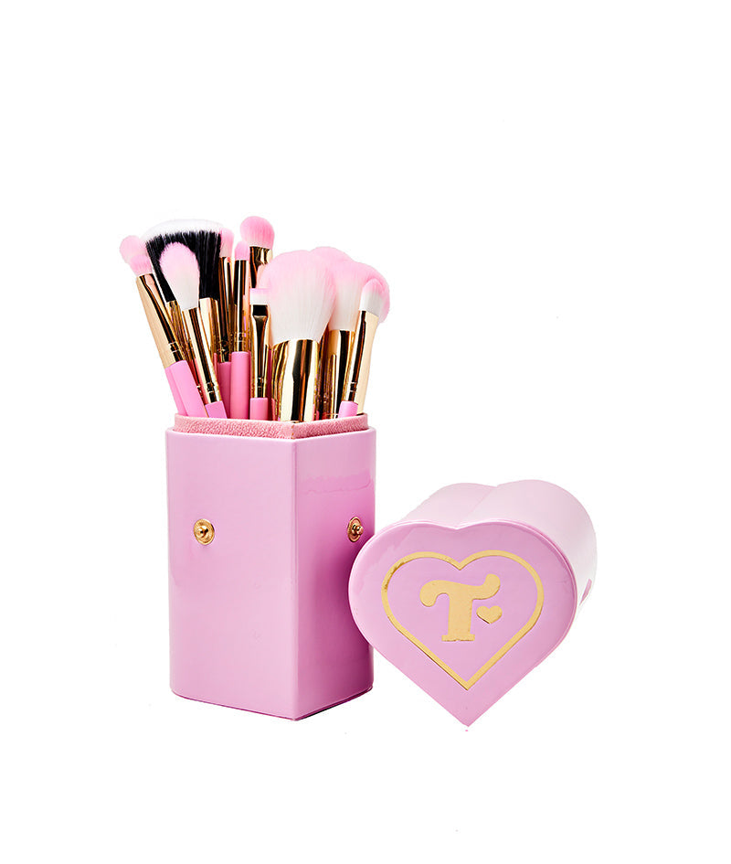 13 Piece Pink Brush Set